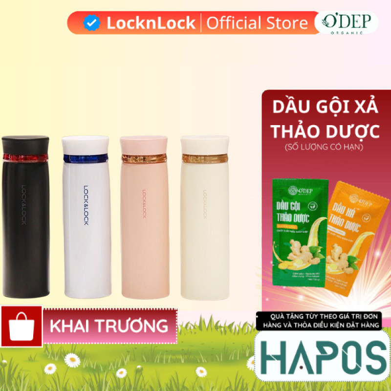 Bình giữ nhiệt LocknLock 450ml Feather Light LHC4131 - Hàng Chính Hãng - HAPOS HBE
