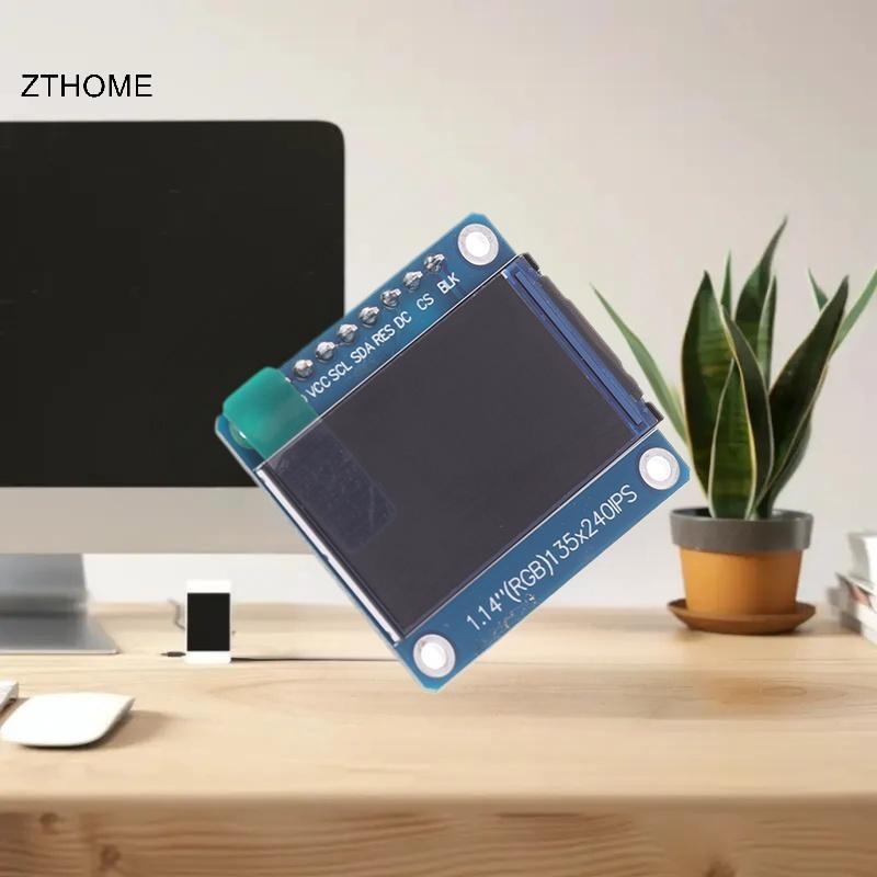 ZTHOME 1.14 Inch SPI Cổng Nối Tiếp 135x240 Màn Hình Cảm Ứng IPS TFT Màn Hình ST7789 135x240 SPI 8 Ch