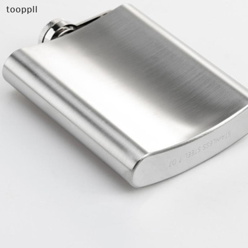 Tooppll] 1 4 5 6 7 8oz xách tay mini thép không gỉ rượu Hip Flask cho Chai du lịch Whisky chai cốc F