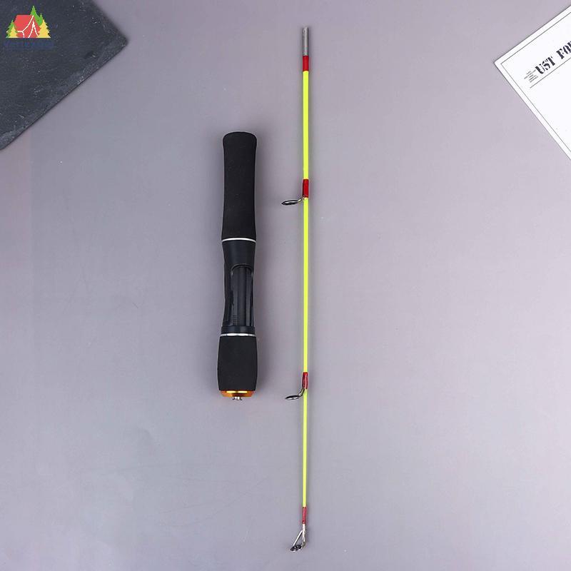 < Vertex > Cần câu tôm mùa đông siêu nhẹ 60CM Cần câu Mini mùa đông cầm tay quay đúc băng mùa đông C