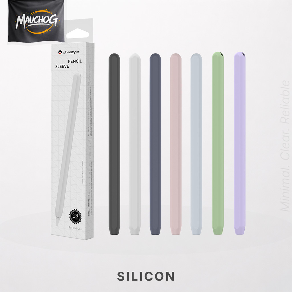 Vỏ Bao Ốp SIlicon Ahastyle Siêu Mỏng Bảo Vệ Chống Sốc Cho Bút Cảm Ứng Apple Pencil Pro Pencil 2