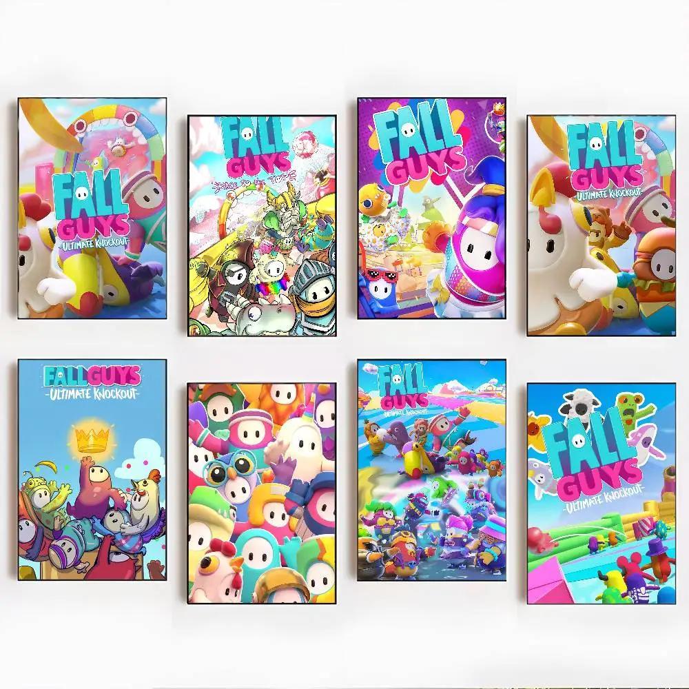 Fall Guys Anime Art Print Poster cho phòng ngủ Trang trí tường phòng khách