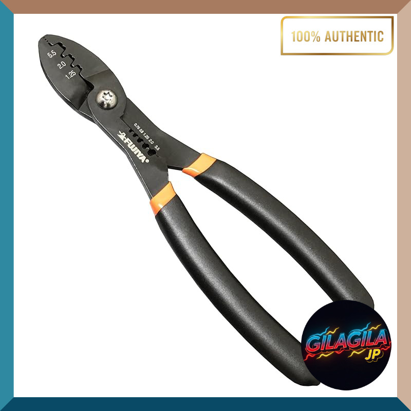 Fujiya FA202 Mini Electrician’s Crimping Pliers for Bare & Insulated Terminals