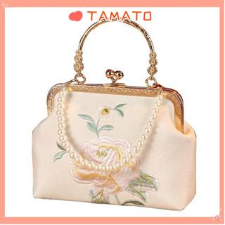 Túi Tiệc TAMATO, Tay Cầm Thêu Túi Qipao, Thời Trang Phong Cách Trung Hoa Dung Tích Cao Cấp Hợp Thời Trang Túi Đeo Vai Nữ