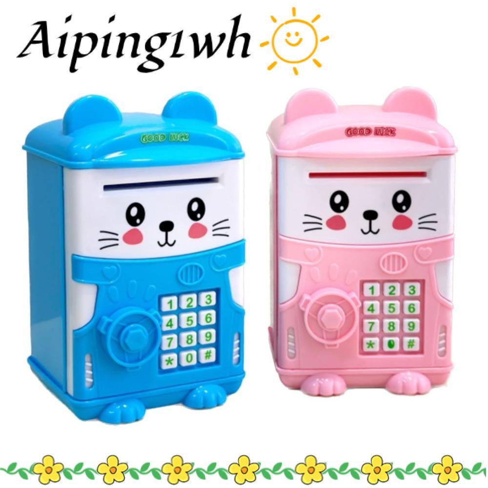 AIING Ngân hàng heo đất cho trẻ em, Hộp tiền tiết kiệm tiền ATM Mini, Đồ chơi tiết kiệm tài chính St