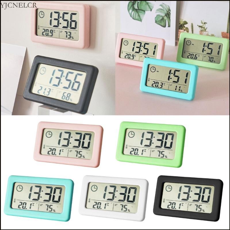 Digital  Wall Clock with Temperature and Humiditys Display for Modern Homes