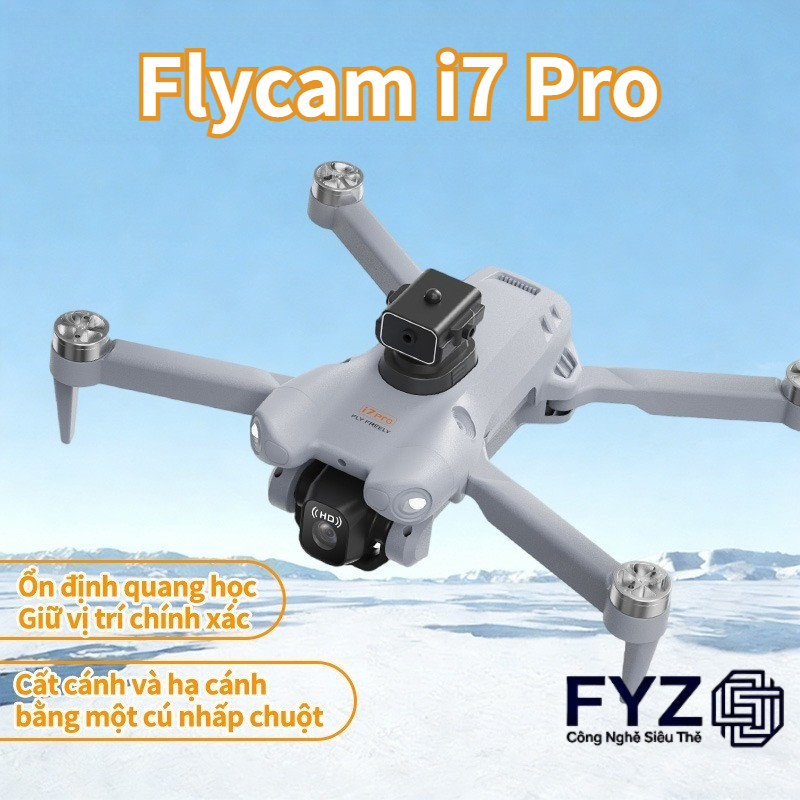 Flycam i7 Pro Drone Camera 1080P, Chế Độ Follow Me & Nhào Lộn 360°, Pin 2000mAh, Tặng Kèm Thẻ Nhớ