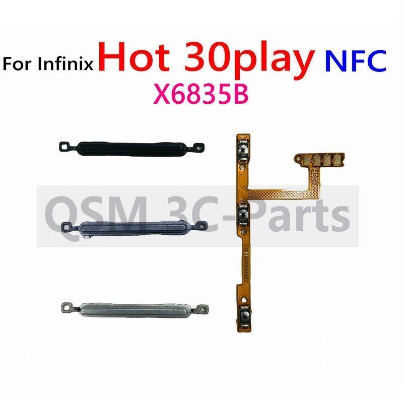 Nút âm lượng flex cho Infinix Hot 30 chơi NFC X6835 X6835B Nút chìa khóa bên Cáp mềm