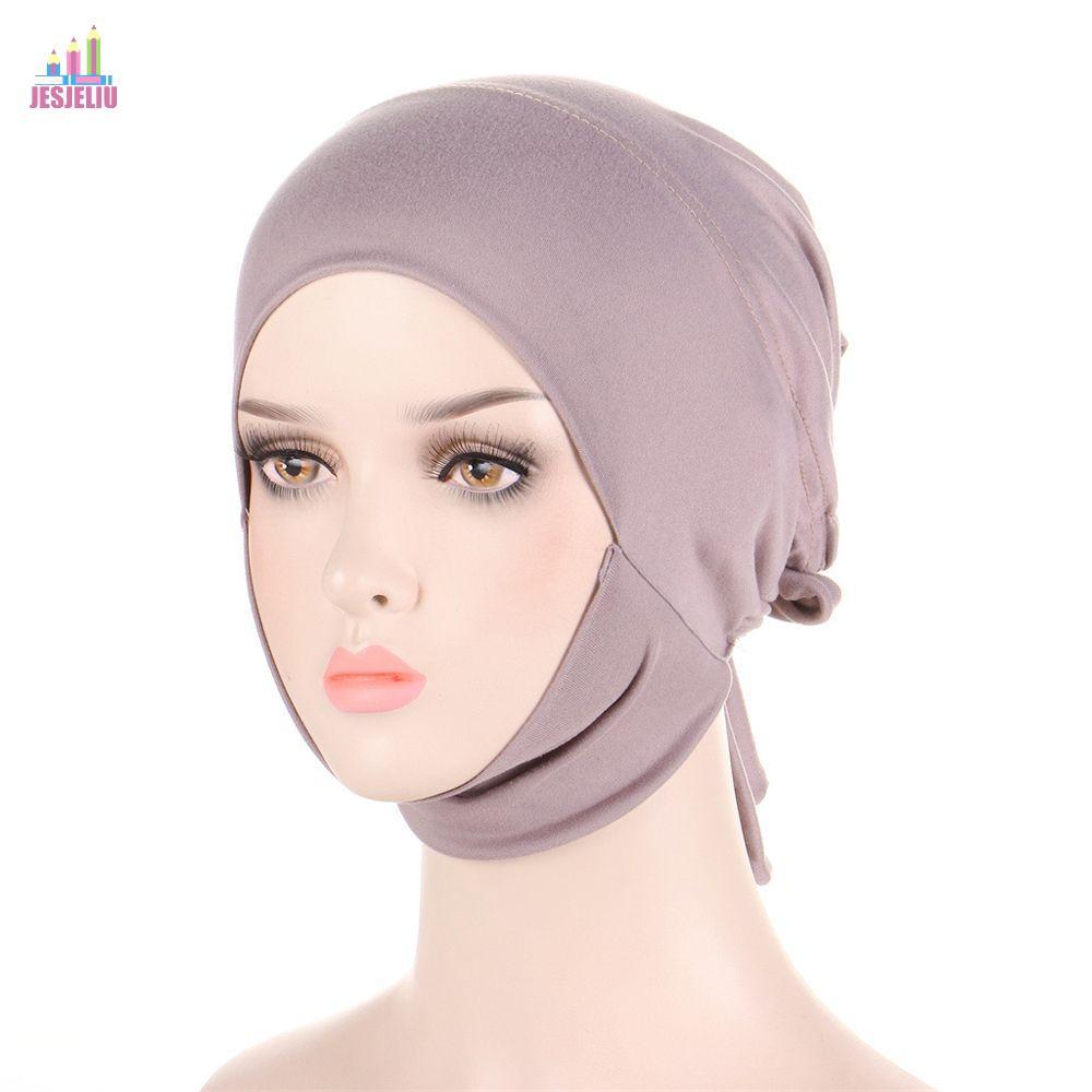 JESJELIU Mũ Hijab Co Giãn Style Arap, Phù Hợp Cho Phụ Nữ Hồi Giáo