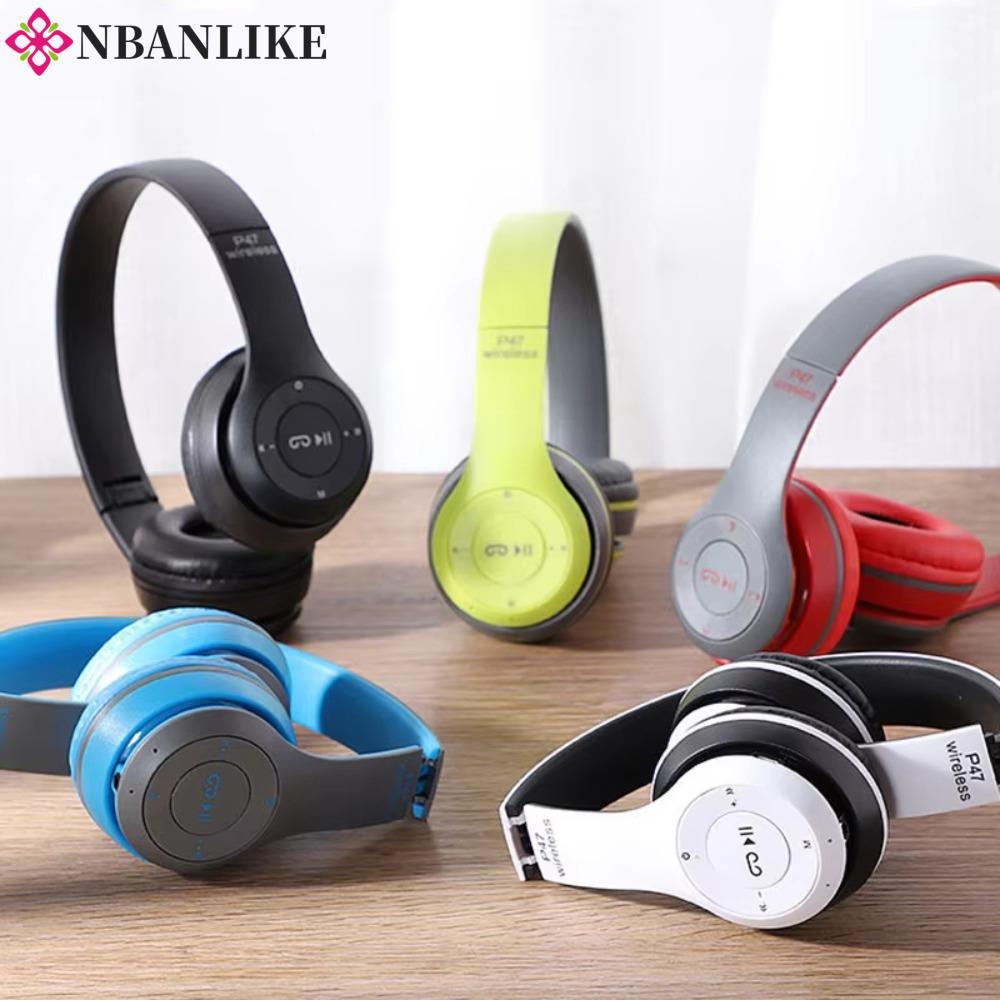 Tai nghe Bluetooth NBANLIKE P47, Tai nghe âm thanh HiFi gắn đầu P47, Cá tính có thể cắm cáp có thể g