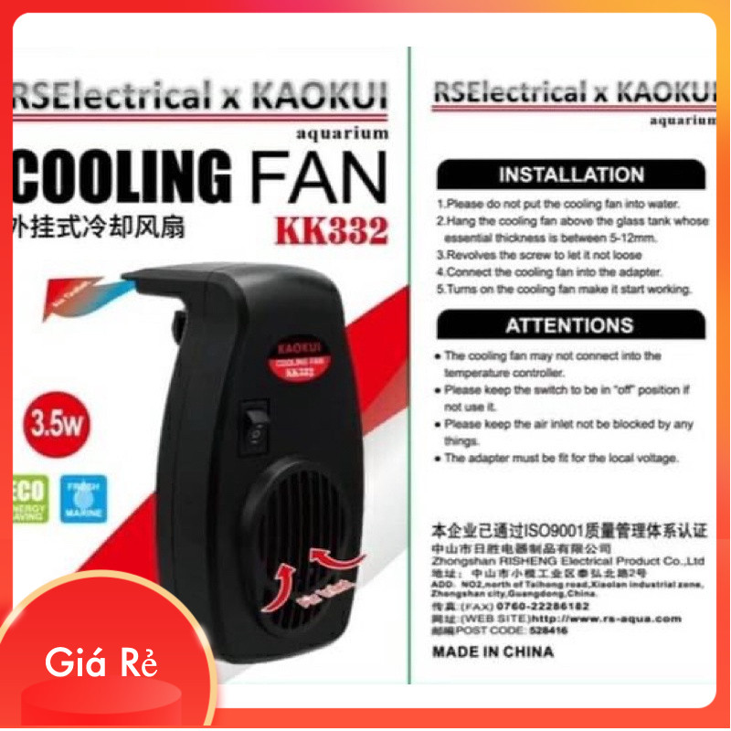 Quạt làm mát nước hồ cá, hồ thuỷ sinh