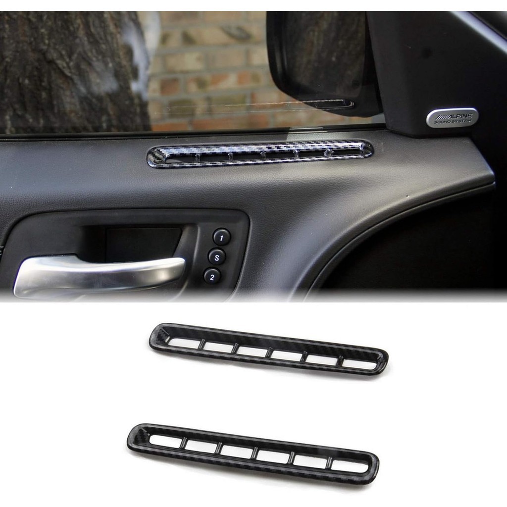 Bảng điều khiển lỗ thông hơi cửa A / c Phụ kiện sợi Carbon không khí cho Dodge Charger 2011 +
