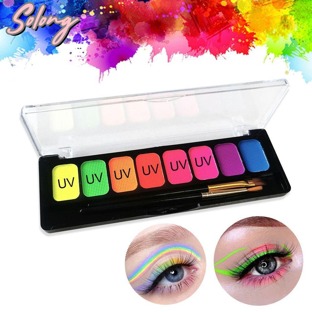 COMME 8 Màu / bộ Body Paint Painting Pigment Face Makeup Waterproof Face Painting