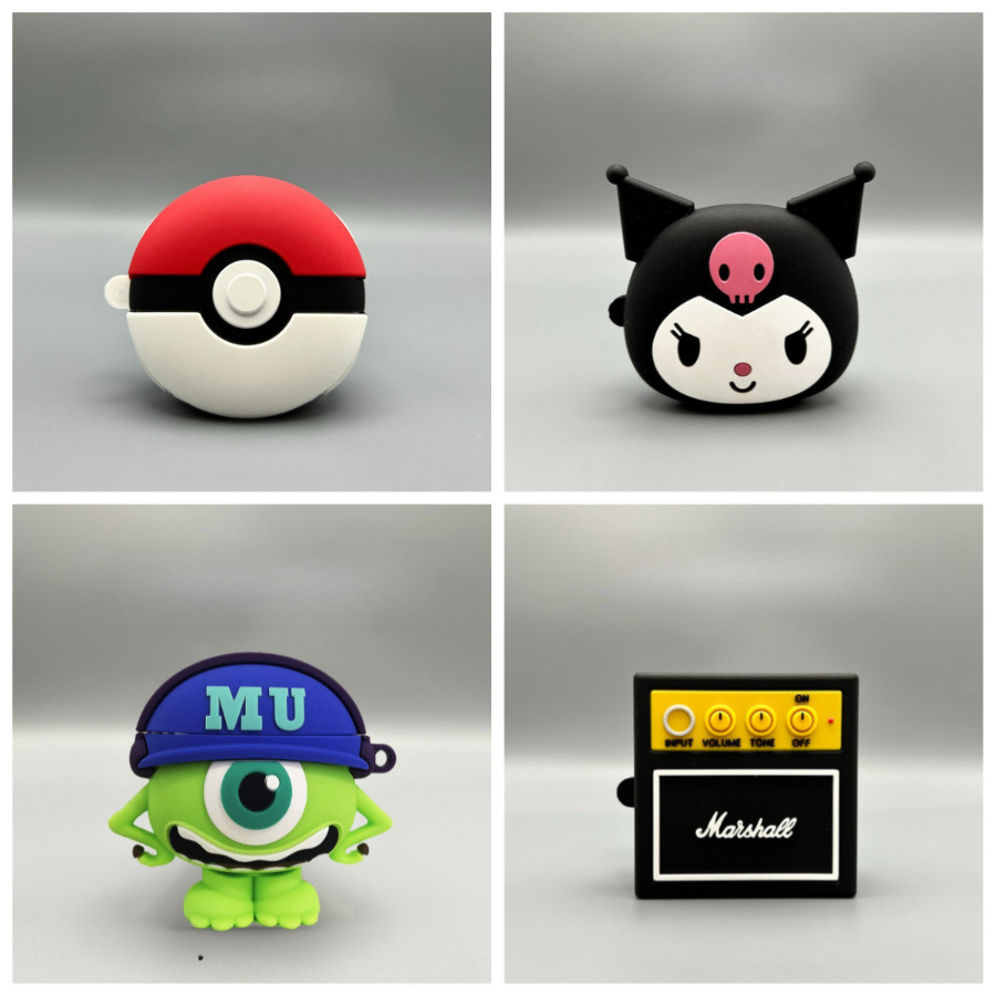 Dành Cho SoundCore R60i NC / R50i NC P20i Ốp Lưng 3D Hoạt Hình Silicon Không Dây Tai Nghe Bảo Vệ Cho