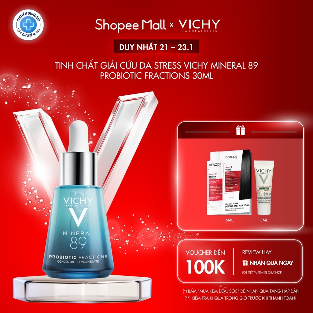 Tinh chất giải cứu làn da tức thì Vichy Mineral 89 Probiotic Fractions 30ml