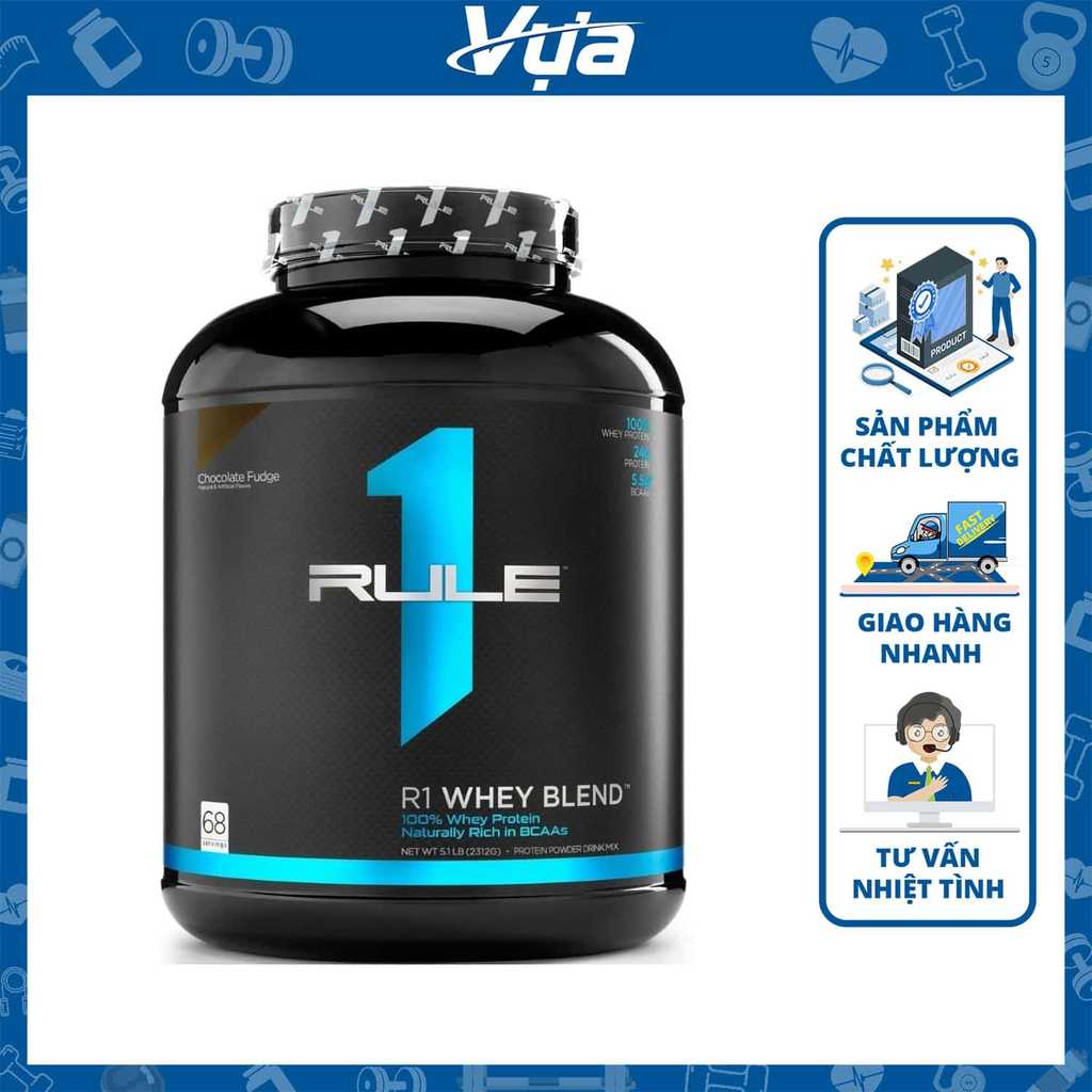 Bột Rule 1 - R1 Whey Blend (4.9 - 5 Lbs) - Tăng Cơ Giảm Mỡ, Hỗ Trợ Phục Hồi Cơ Bắp, Chính Hãng