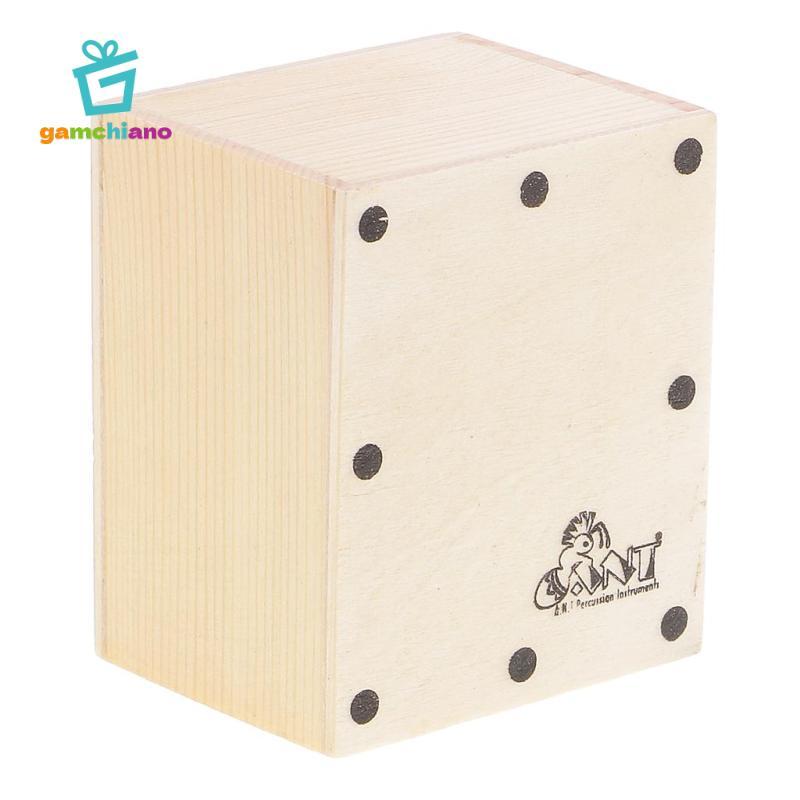 Trống tay bằng gỗ Mini Cajon bền bỉ cho phụ kiện dây đeo DIY 6.5 x