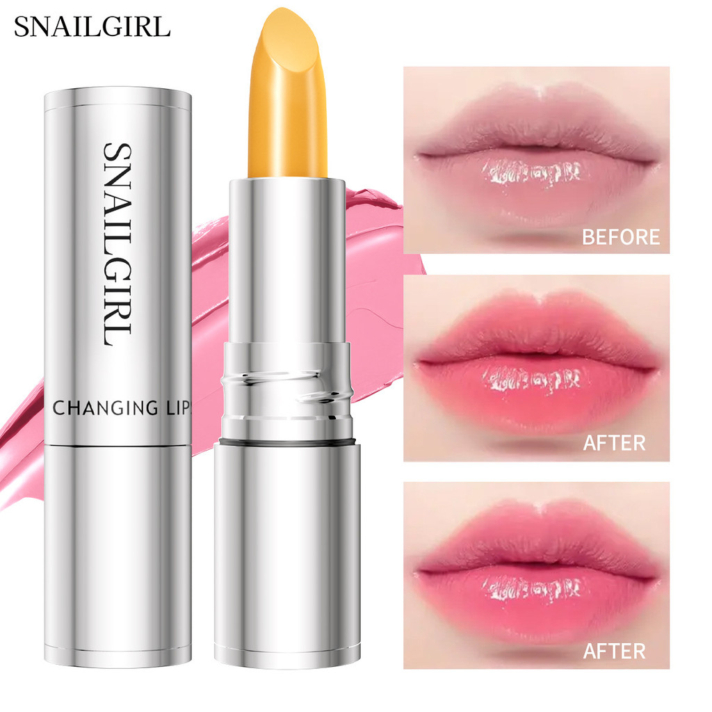 SNAILGIRL Red Cherry Son Môi Đổi Màu Dưỡng Ẩm Dưỡng Ẩm Ngàn Người Ngàn Màu Thay Đổi Nhiệt Độ Son Môi