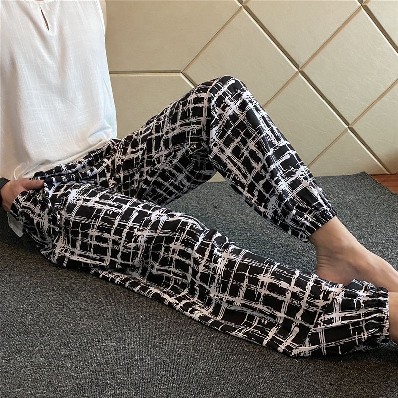 Nam Plus Size Rayon Harem Quần Oversize Rayon Mùa Hè Quần