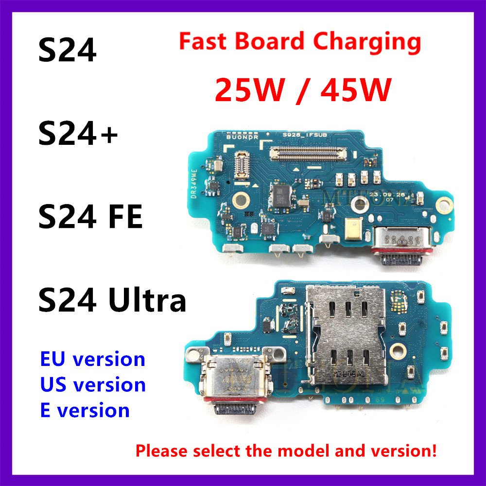 Đế Sạc 25W 45W Cho Samsung Galaxy S24 Plus Ultra S926 S928 S921 Ban Sạc USB Type-C Cổng Kết Nối Cáp 