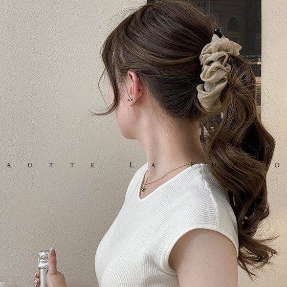 Less Hair, More Wrinkles, Non-Slip Vertical Height Ponytail Hairpin Banana Clip Elegant Hair Pin GpR