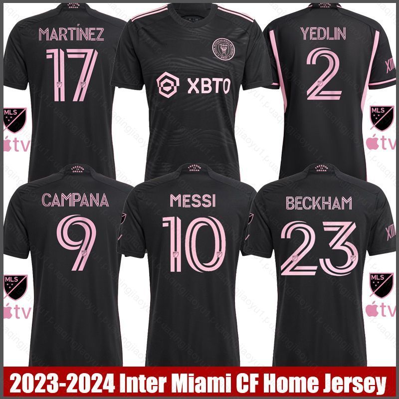 Áo đấu bóng đá Inter Miami sân khách 2023-2024 - jersey với hình ảnh các cầu thủ Messi, Beckham, Mar