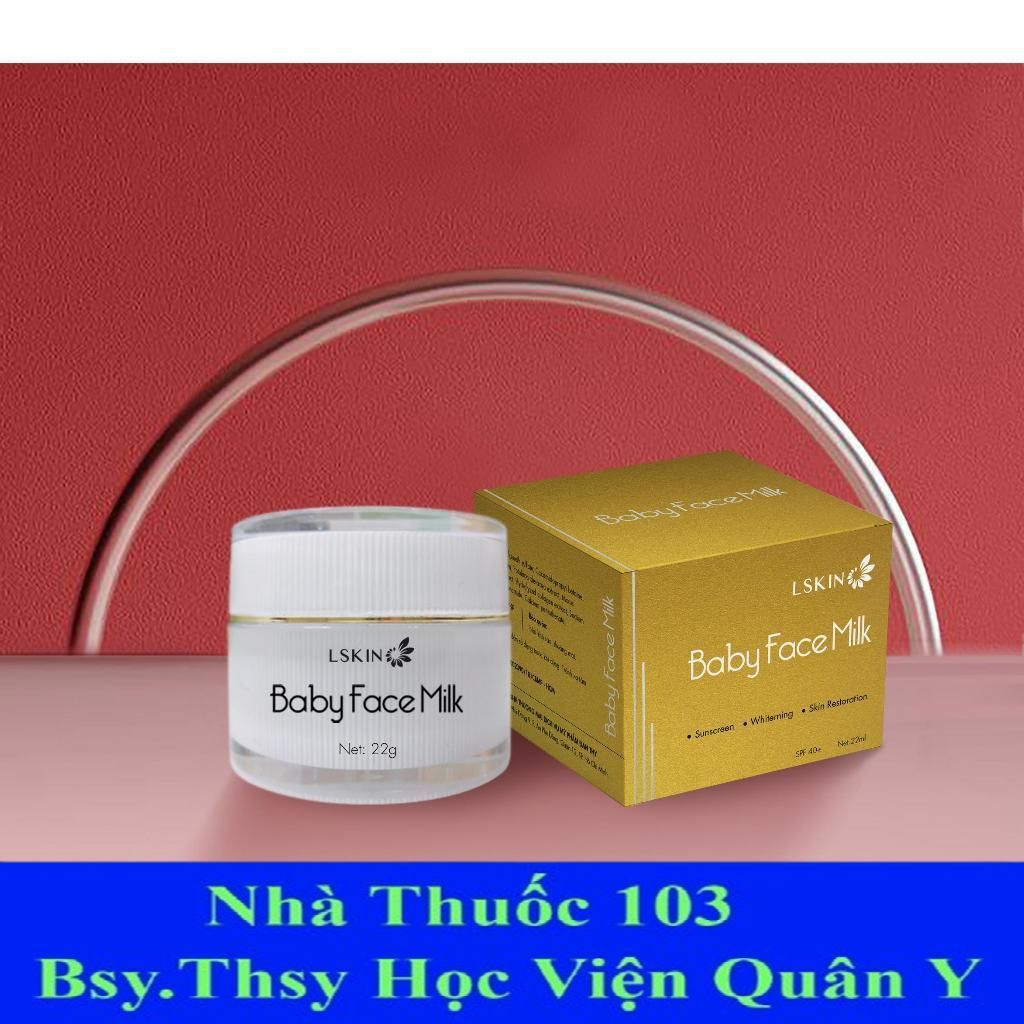 [nhà thuốc 103] Kem baby face milk cấy trắng mặt Lskin Đan thy