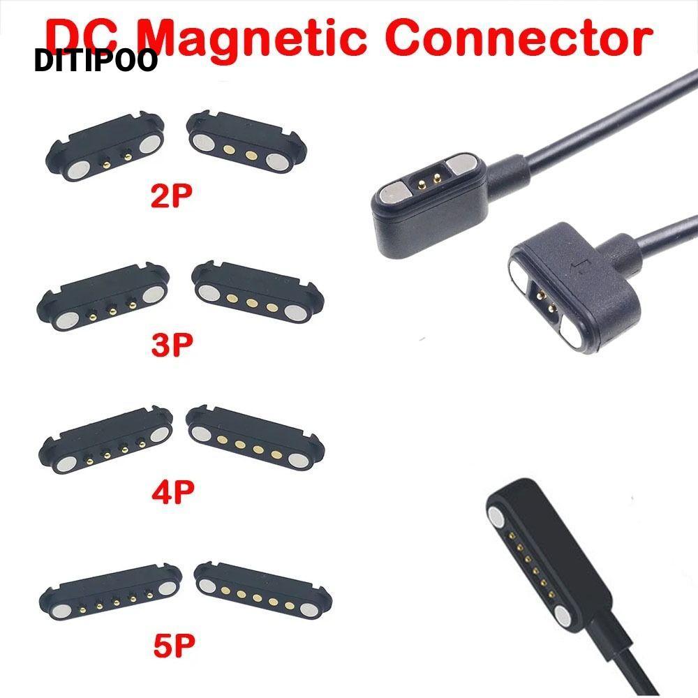 Đầu nối từ tính DITIPOO Pogopin, Đầu nối Pin Pogo từ tính 2A 2Pin 3Pin 4Pin 5Pin DC, Khoảng cách chố