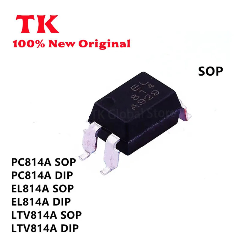 5 Chiếc PC814A EL814A LTV814A Chip Nhập Khẩu SOP Chèn Trực Tiếp DIP Optocoupler IC
