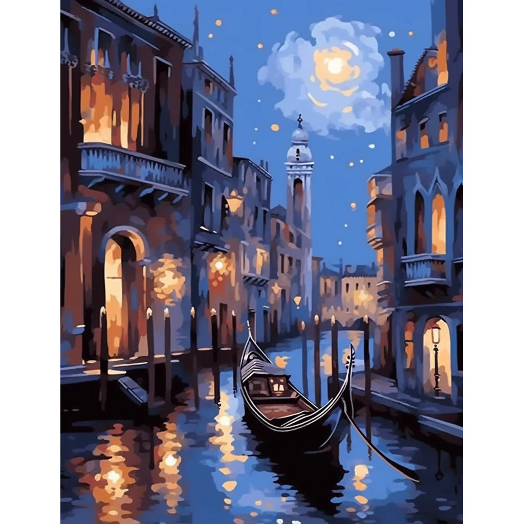 GATYZTORY Digital Adult City View Poster In, Nghệ thuật treo tường hiện đại, Phòng ngủ, Phòng ăn, Ba