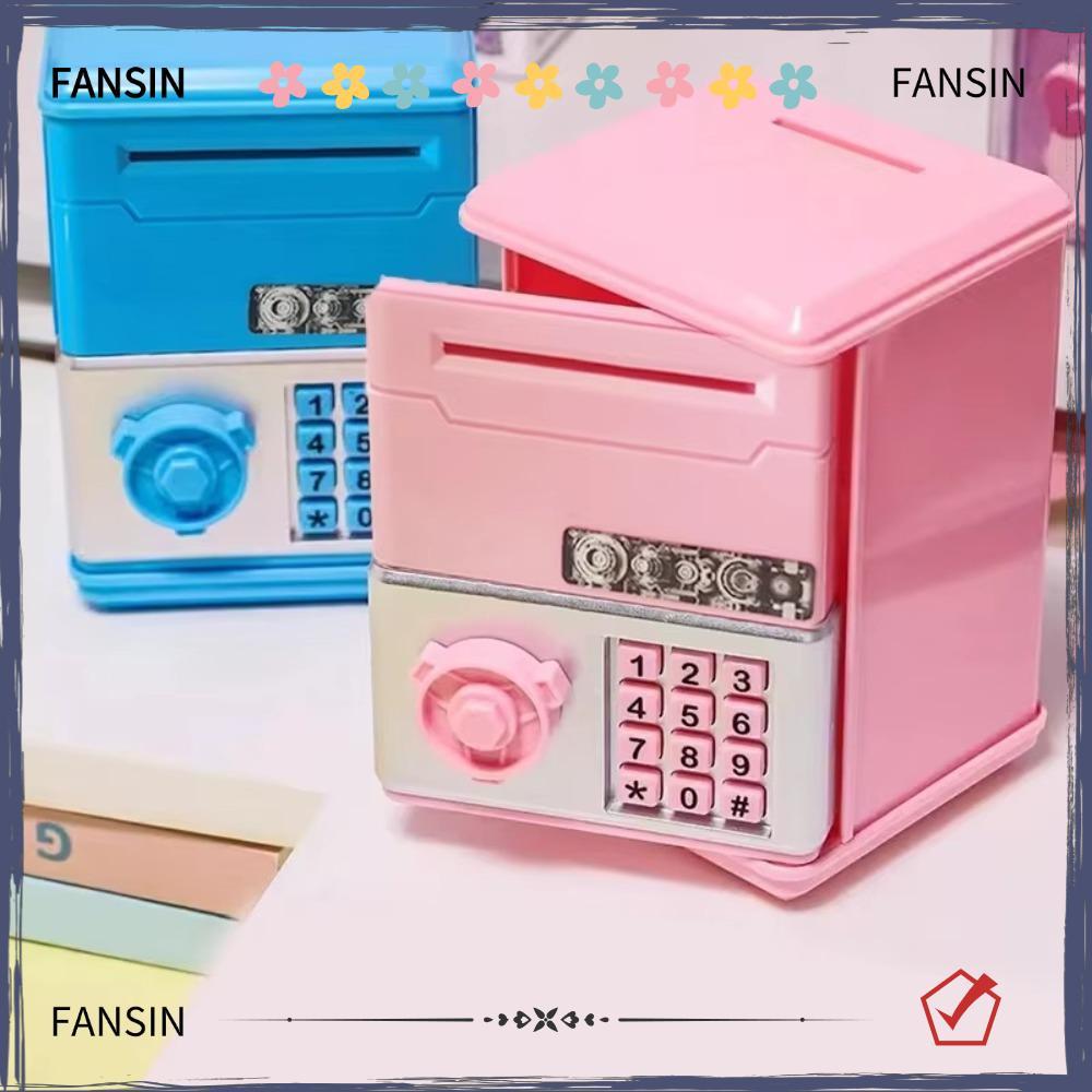 FANSIN Hộp Đựng Tiền Tiết Kiệm Tiền, Mật Khẩu Mini Đồ Chơi Trẻ Em Heo Đất, ATM Trẻ Em Đồ Chơi Tiết K