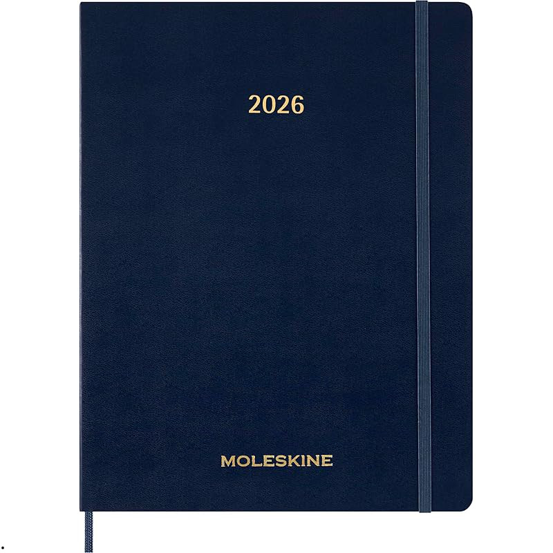 Moleskine Planner 2025, Starts in July, 12-Month Spiral Academic Diary, Large Size (13cm x 21cm), Ki