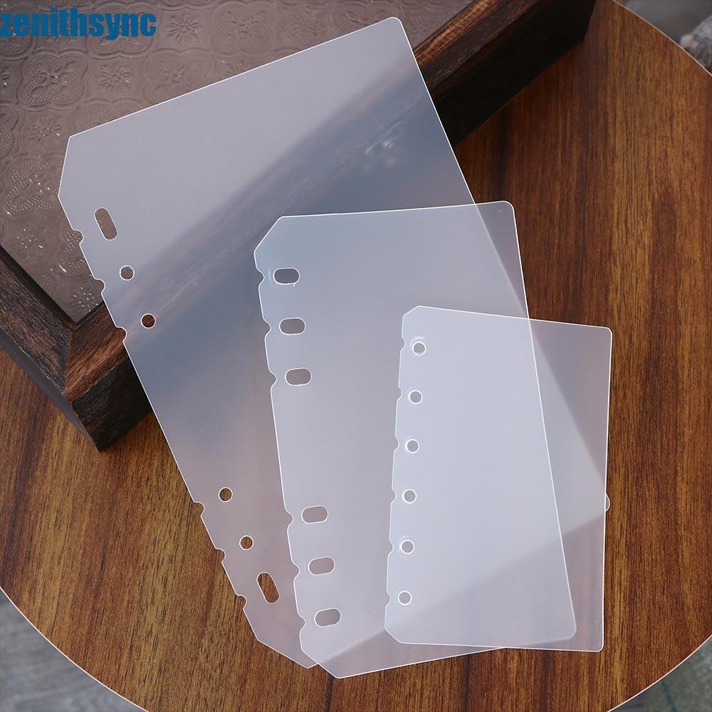 ZENITHSYNC Notebook Divider Matte 2 Chiếc Board Page A5 A6 A7 B5 A4 Chương trình nghị sự trong suốt 