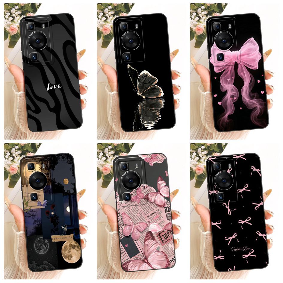 Ốp điện thoại Cho Huawei P60 Pro / P60 / P60 Art Case Thời Trang Bướm Nơ Silicon Mềm TPU Ốp điện tho