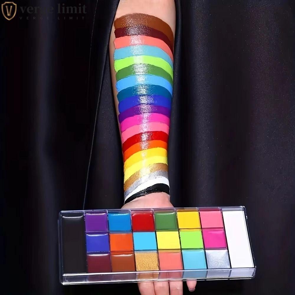 VERGE LIMIT Body Art Painting, Bộ trang điểm nhiều màu Body Face Painting Kit, Sơn dầu cơ thể Chống 