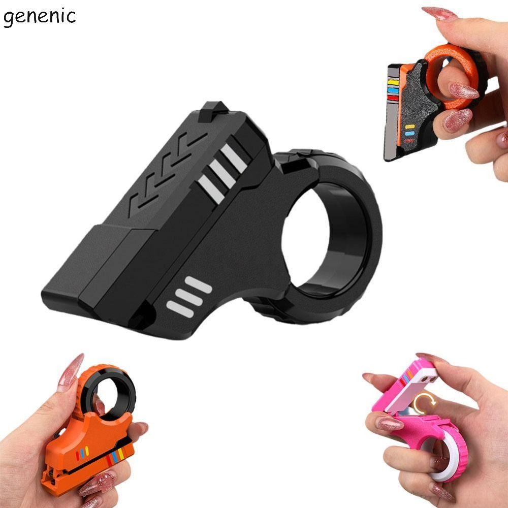 Thanh trượt ngón tay quay GENENIC, Tay Spinner 7 màu Đồ chơi Spinner, Di động nhỏ gọn ABS 3D in hình