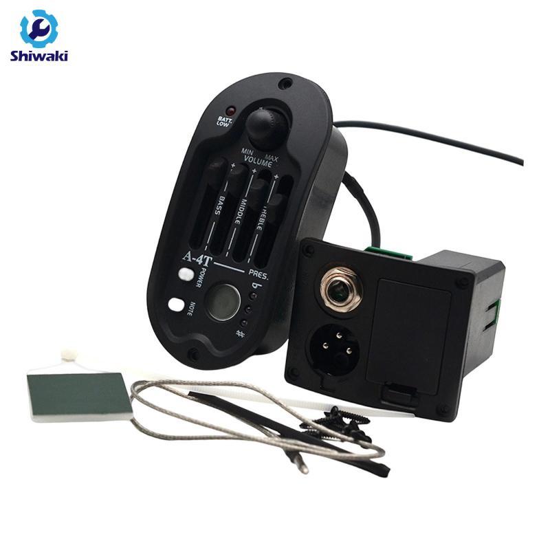 Đàn Guitar Acoustic Pickup, Guitar Piezo Preamp Pickup Equalizer Bass Giữa Treble để luyện tập
