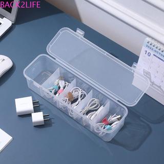 Hộp lưu trữ cáp dữ liệu BACK2LIF, Hộp đựng máy tính để bàn chống bụi lật, Giá đỡ cáp chống nước trong suốt