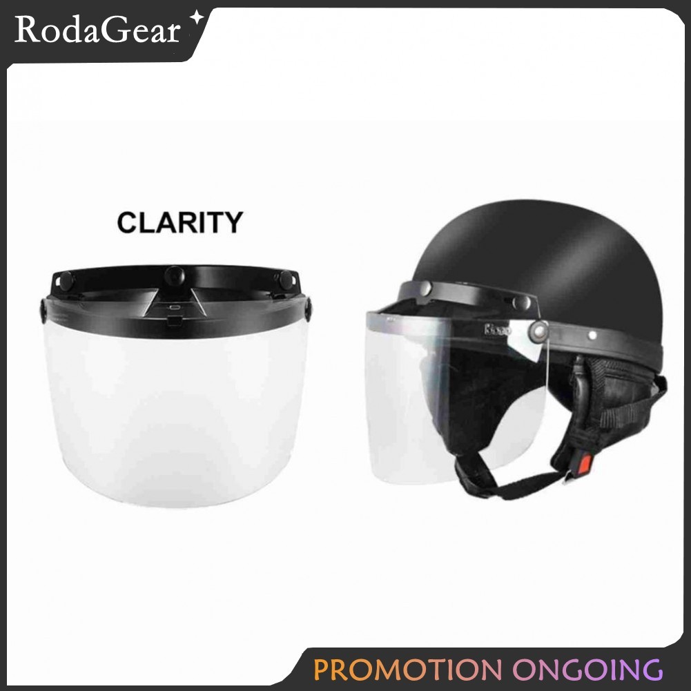 RodaGear Mũ bảo hiểm Shield Visor Lens Anti Fog Film Clear cho mũ bảo hiểm nửa mặt