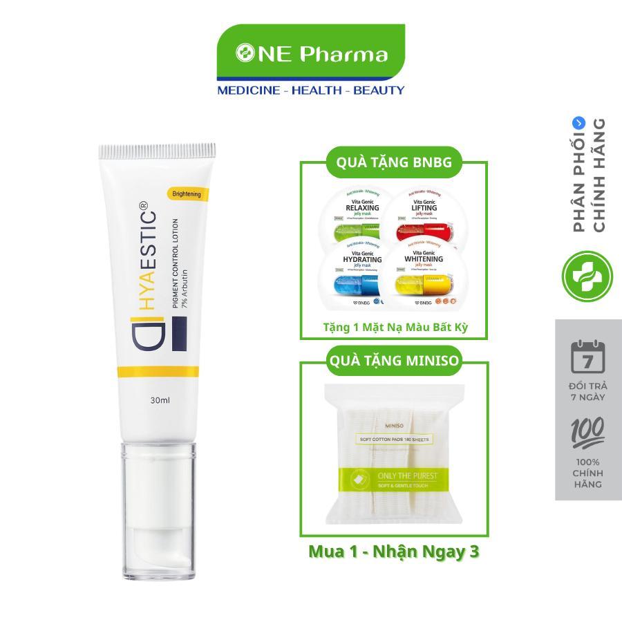 Kem Hyaestic Pigment Control Lotion 7% Arbutin Dưỡng Sáng Da, Ngừa Thâm Nám - 30ml