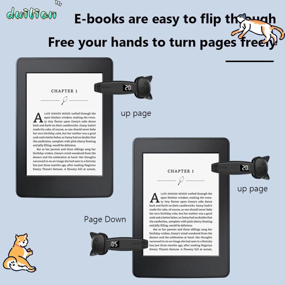 DUILIAN Electric Auto Page Turner, Thiết bị bấm ngón tay Mini ABS, Tương thích Bluetooth Bấm nhanh D