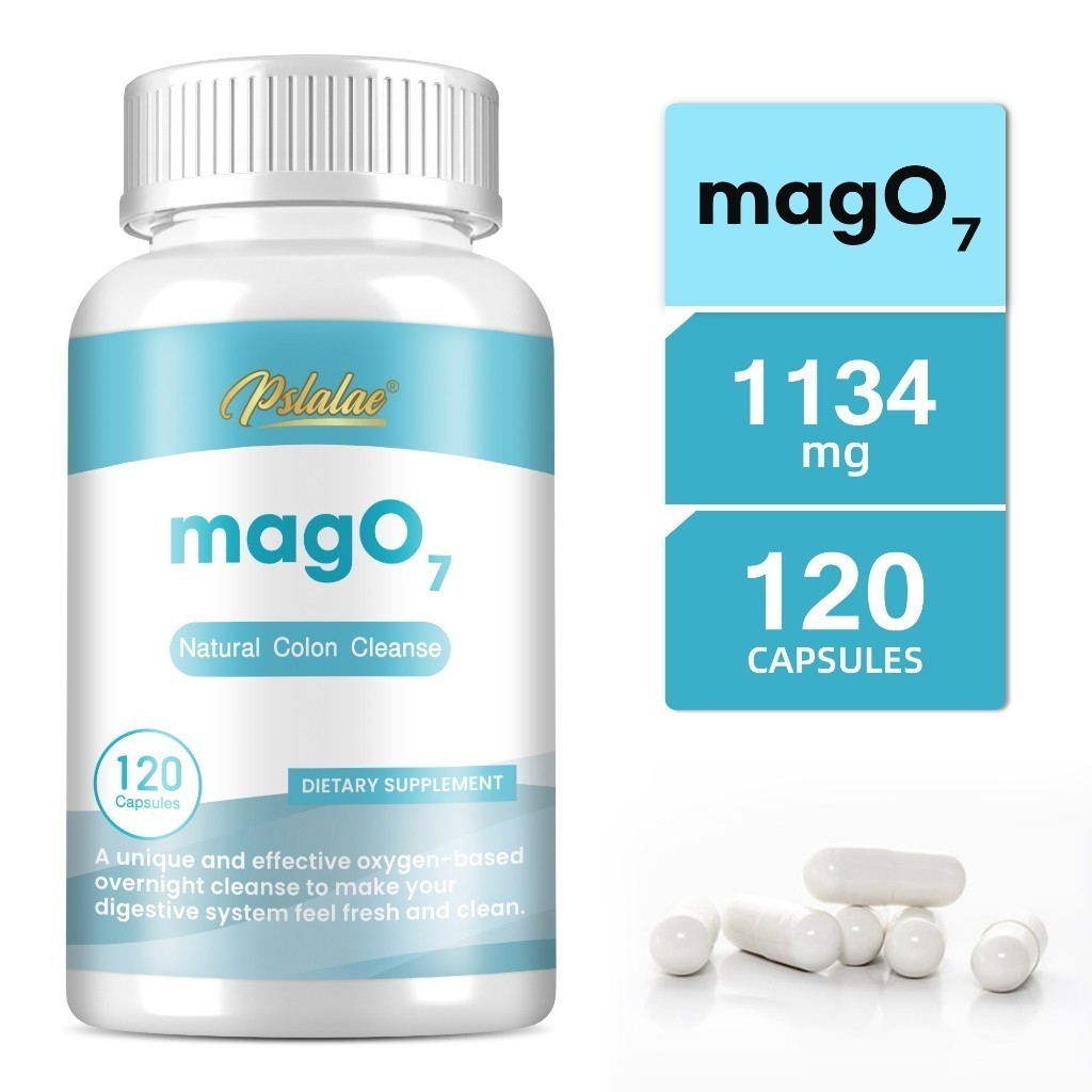 Viên nang làm sạch ruột magO7 – Magie oxit + Magie citrate – Nhẹ nhàng làm sạch ruột và hỗ trợ hệ ti