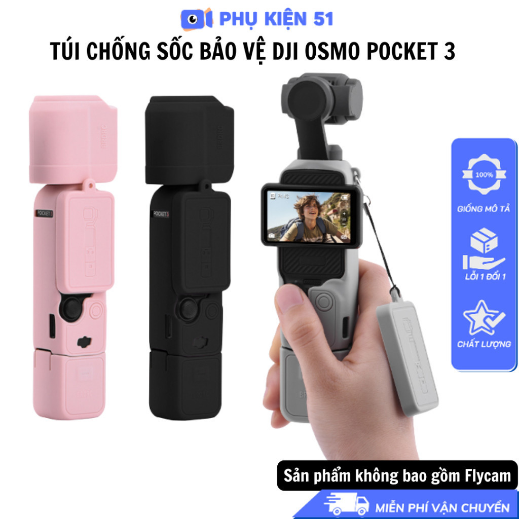 Silicon Osmo Pocket 3 bảo vệ camera chống trầy xước