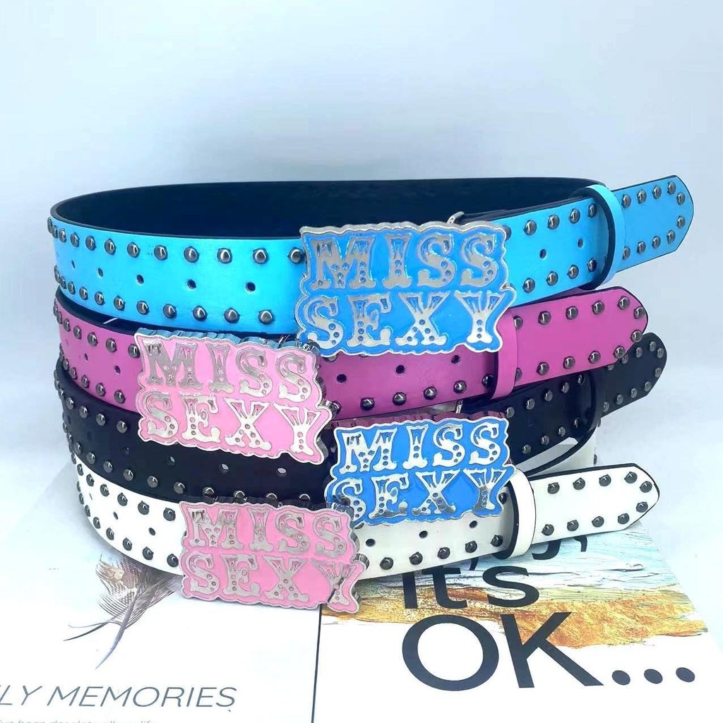 Punk Style Y2K Thắt Lưng Dây Nịt Phong Cách Đường Phố Cho Học Sinh