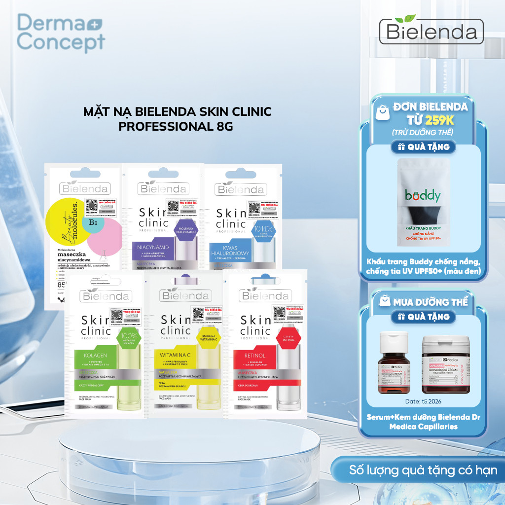 Mặt nạ Bielenda Skin Clinic Professional Retinol 8g