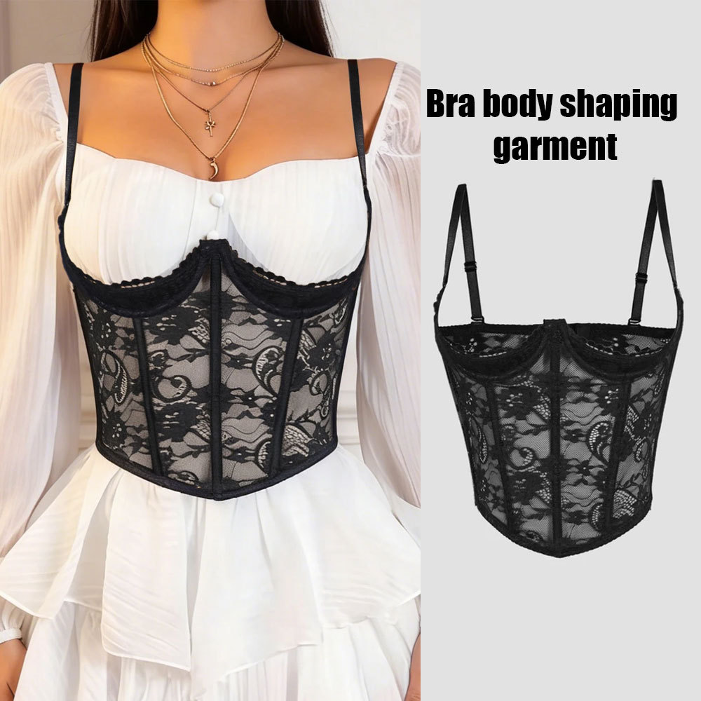 Đồ lót nữ underbust gồm corset và quần ren