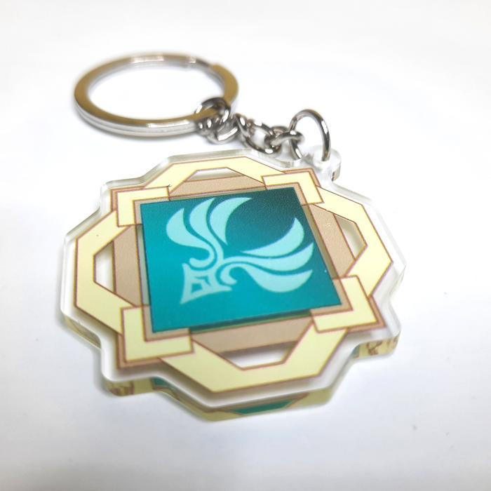 Gantungan Kunci Vision Liyue Genshin Impact - Ganci Anime Game - 1. Anemo