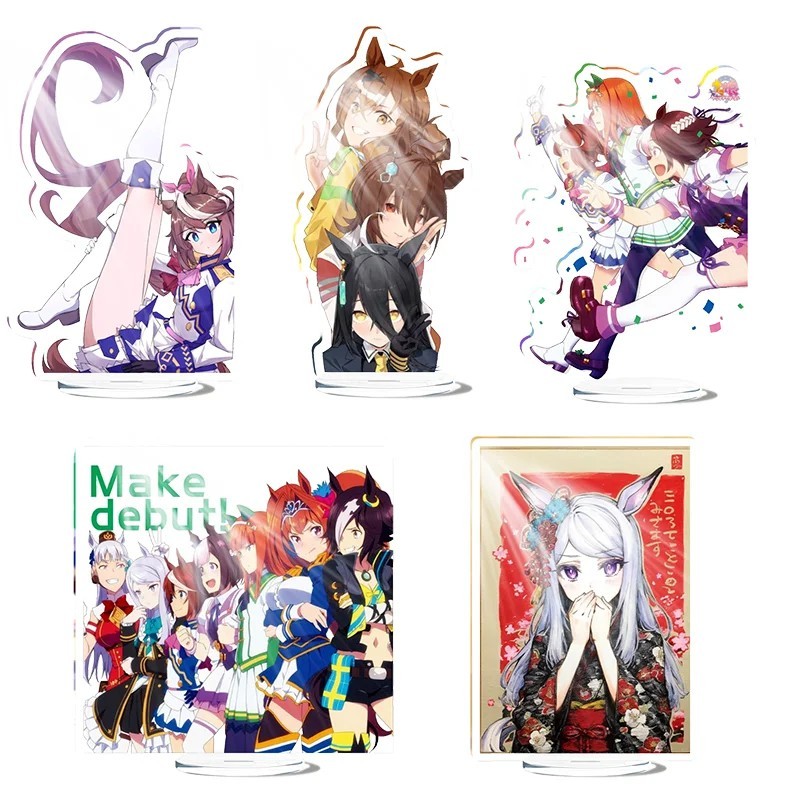 Standee anime Uma Musume Pretty Derby mô hình mica nhân vật trang trí bàn học quà tặng sưu tầm Cygam