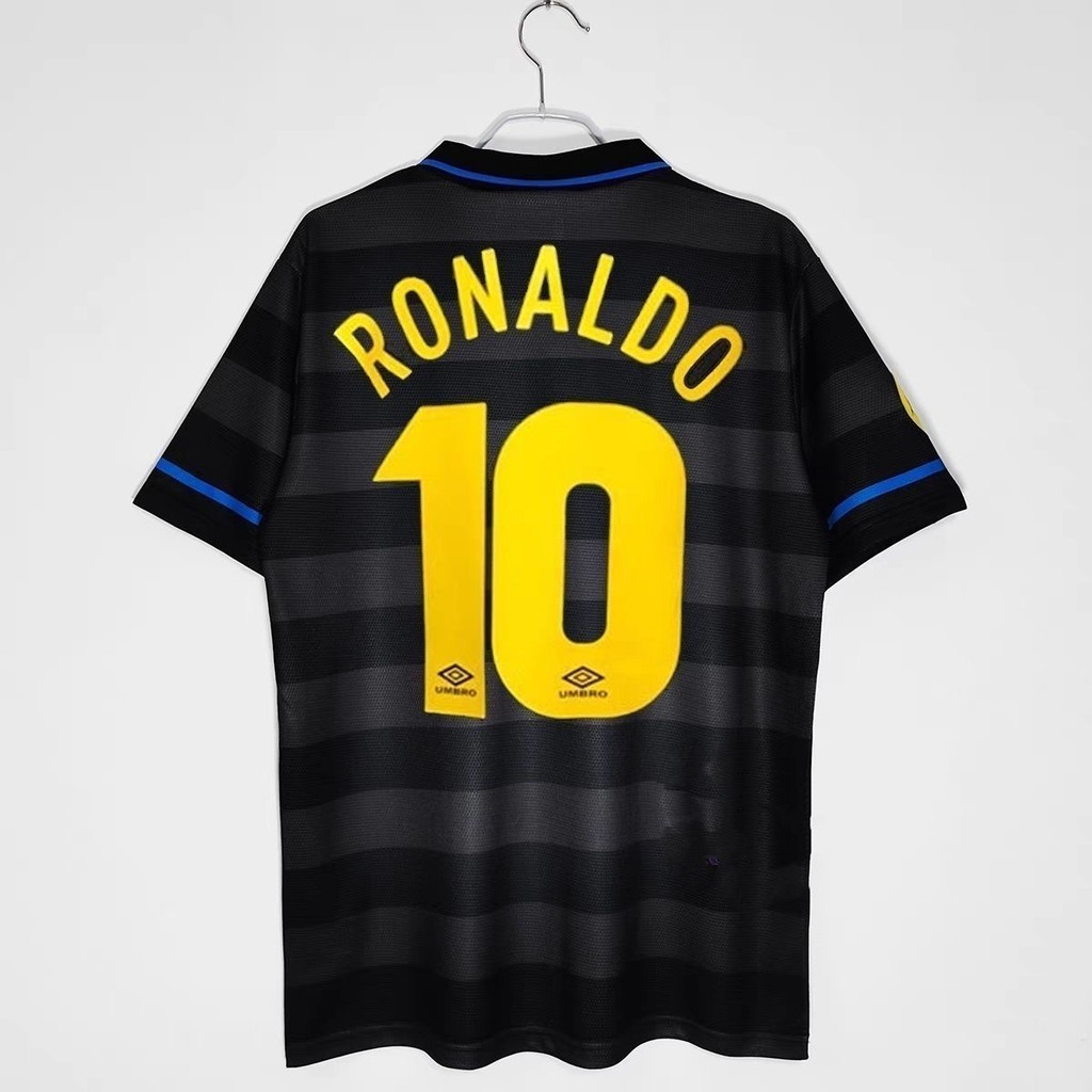 Áo thun bóng đá tùy chỉnh Inter Milan 3RD Retro Jersey 1997 / 98abac