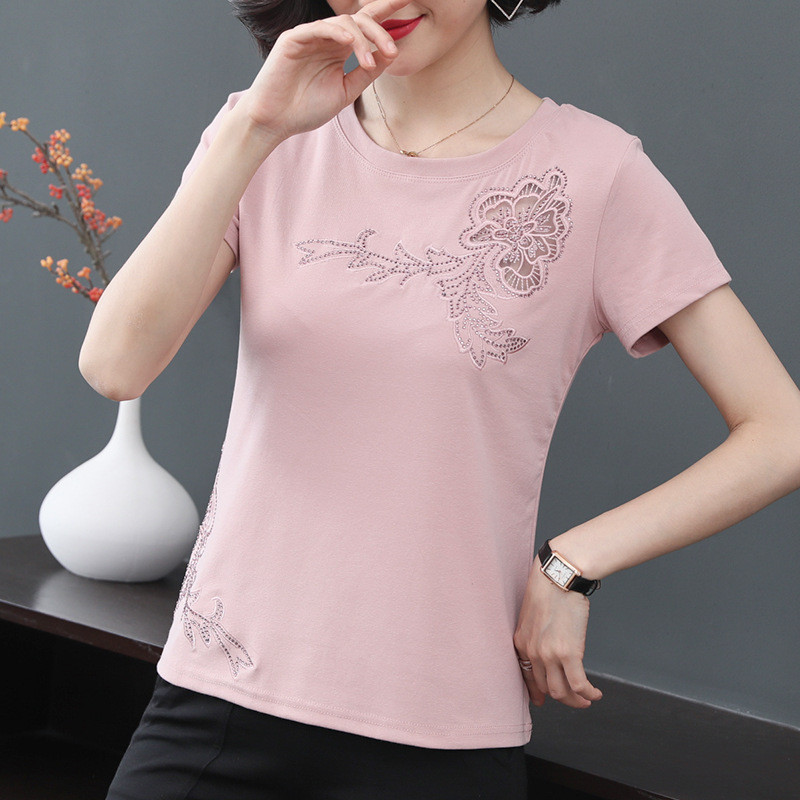 T-shirt Women's Short-Sleeved Loose Cotton Bottoming T-shirt 2026 New Korean Style Large Size Top T 